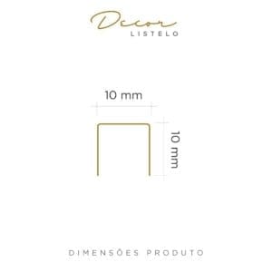 PERFIL VISCARDI DECOR DIMENSÕES - 10MM