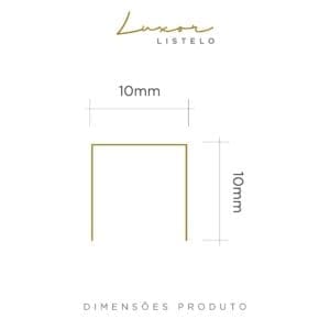 PERFIL VISCARDI LUXOR - DIMENSÕES 10MM