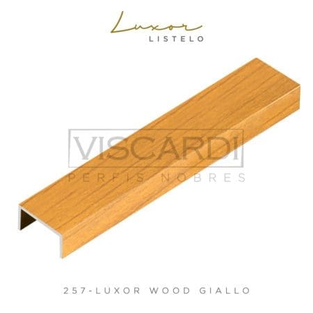 257 - PERFIL VISCARDI LUXOR WOOD GIALLO 20MM