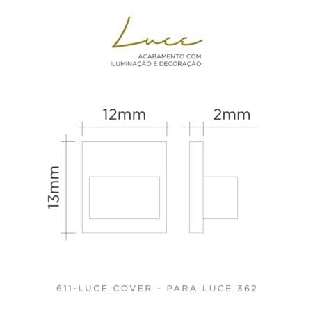 611-LUCE COVER - PARA LUCE 362-DIMENSIONAL